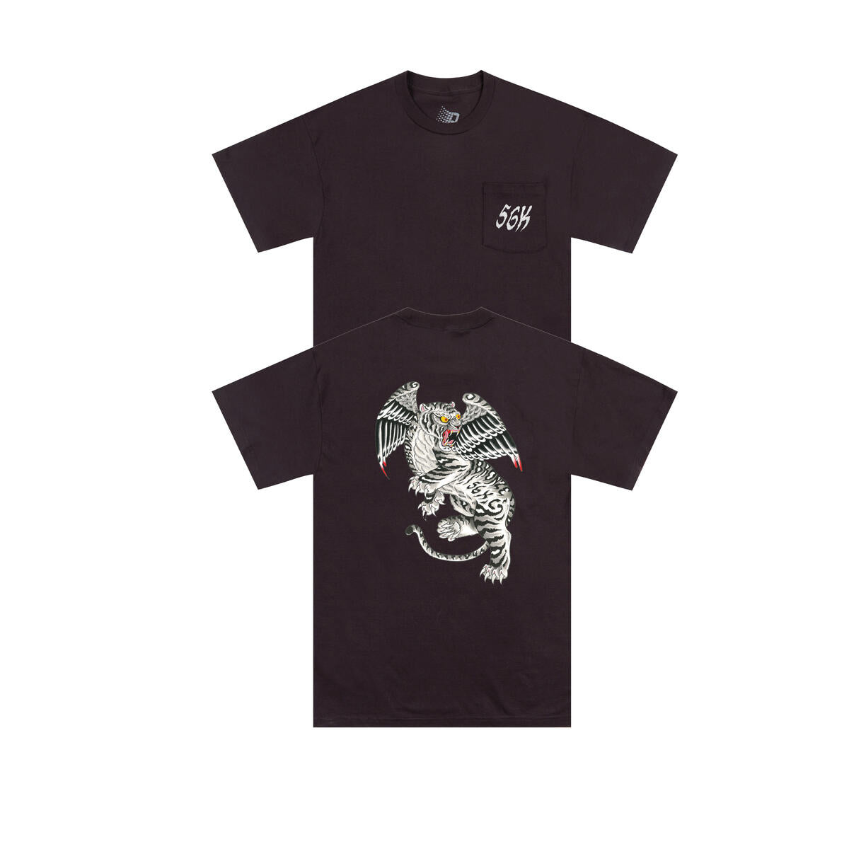 Bronze 56k Tiger Pocket Tee - (Black)