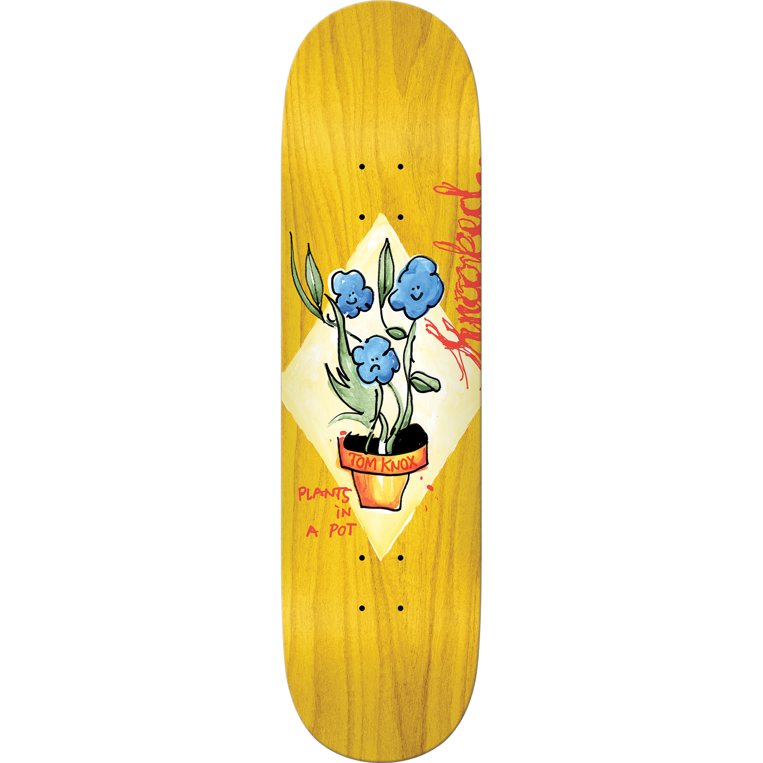 Krooked Knox Blue Flowers Deck - 8.5