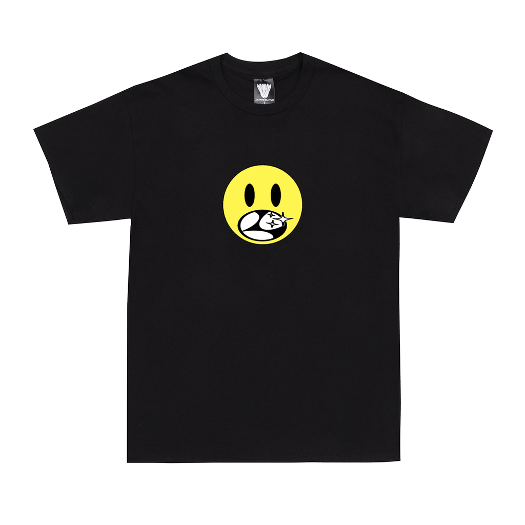 Limosine Happy Face Tee - Black