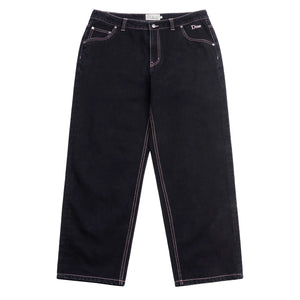 Dime Classic Relaxed Denim Pants - Black/Contrast Stitch