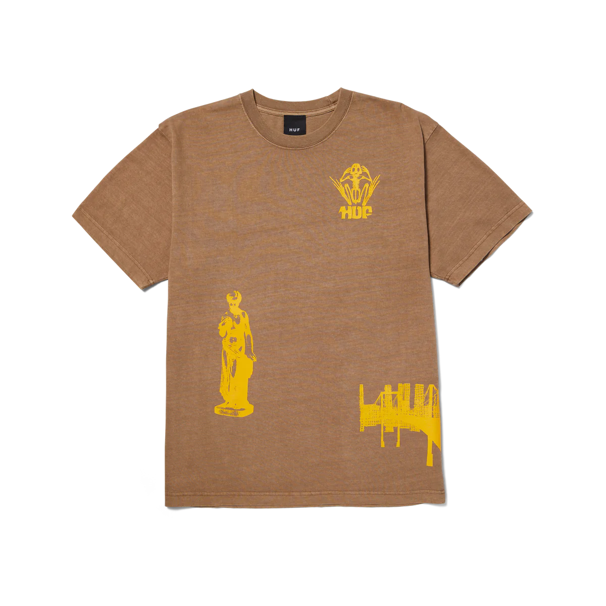 HUF Loosies Washed Tee - (Camel)