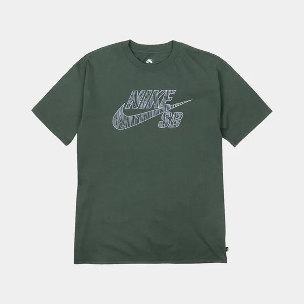 Nike SB Logo Fill Skate Tee - Camo Green