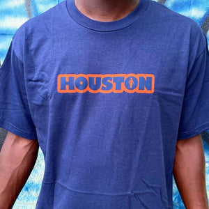 Girl We OG Houston Tee - Navy/Orange