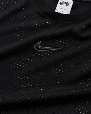 Nike Ishod Short Sleeve Jersey Top (Black)