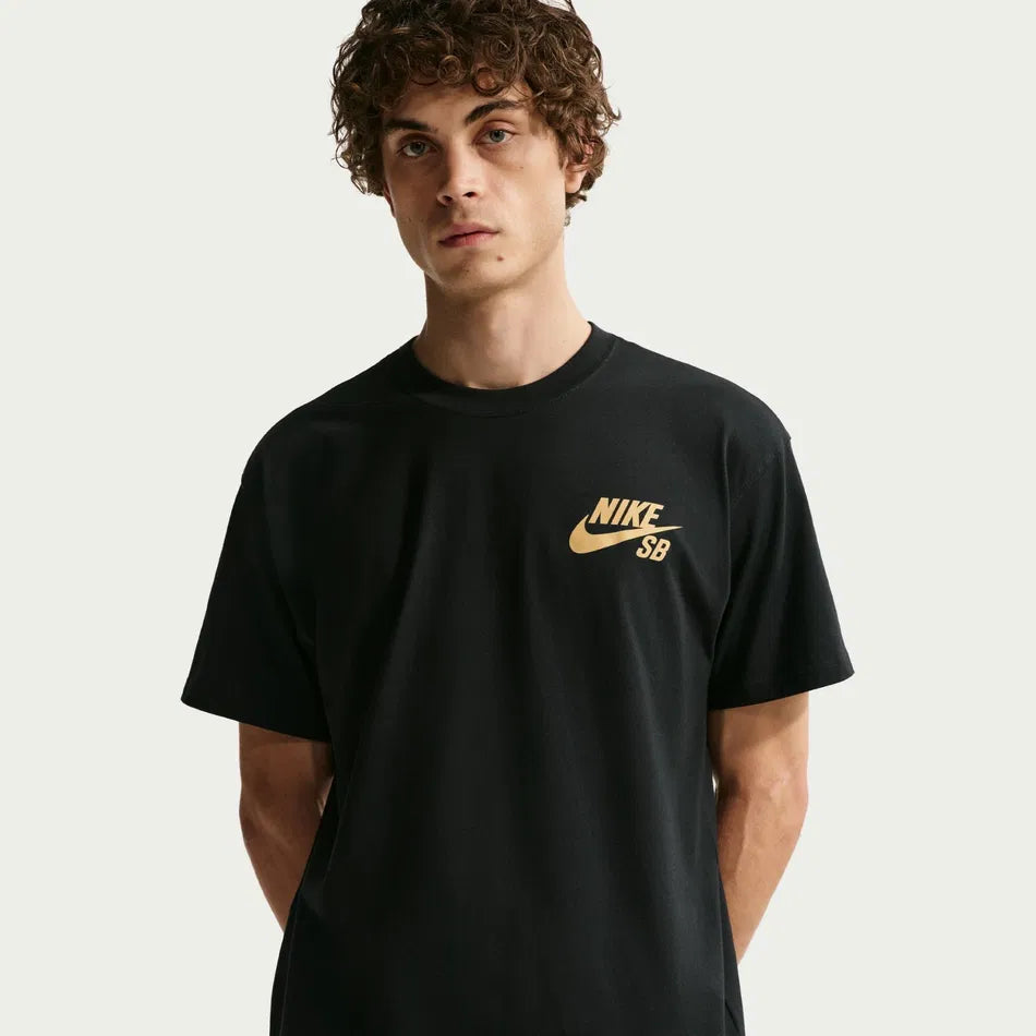 Nike SB Logo Tee - (Black/Yellow)